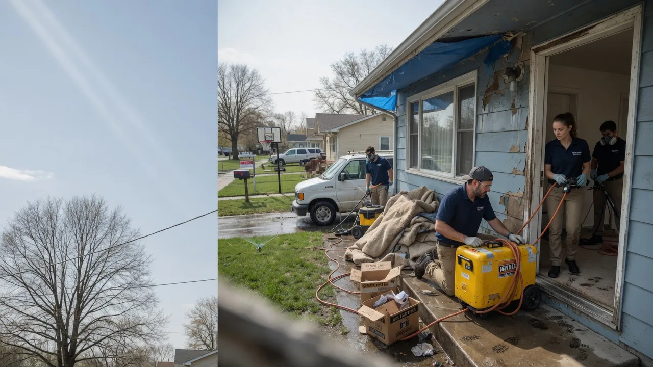 Basement Flood Cleanup in Gwynneville, IN near me